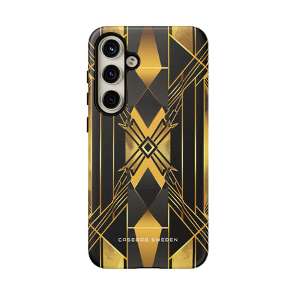 Golden Geometric Elegance Samsung S24 - Tough Phone Case