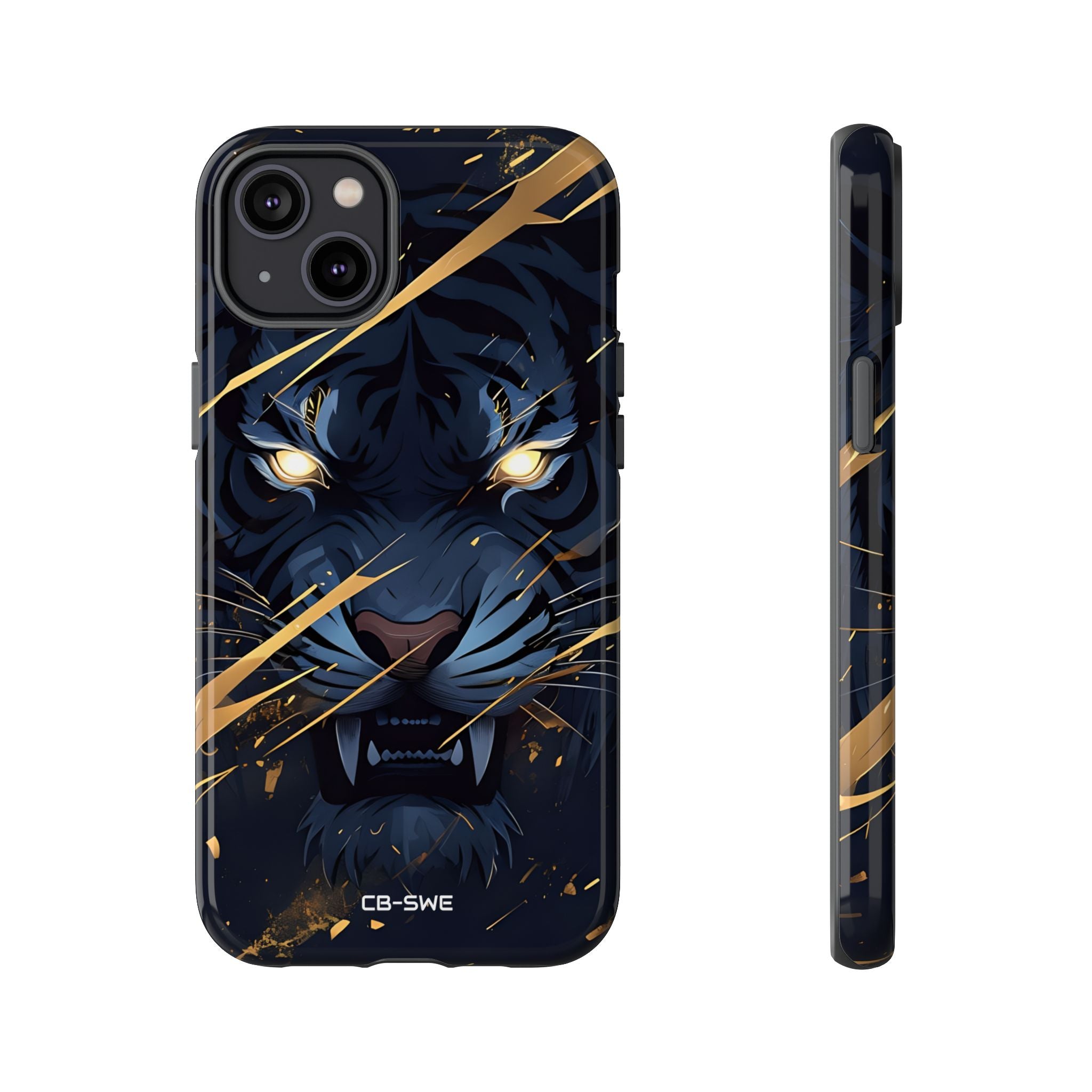 Tiger's Glowing Gaze - iPhone Case