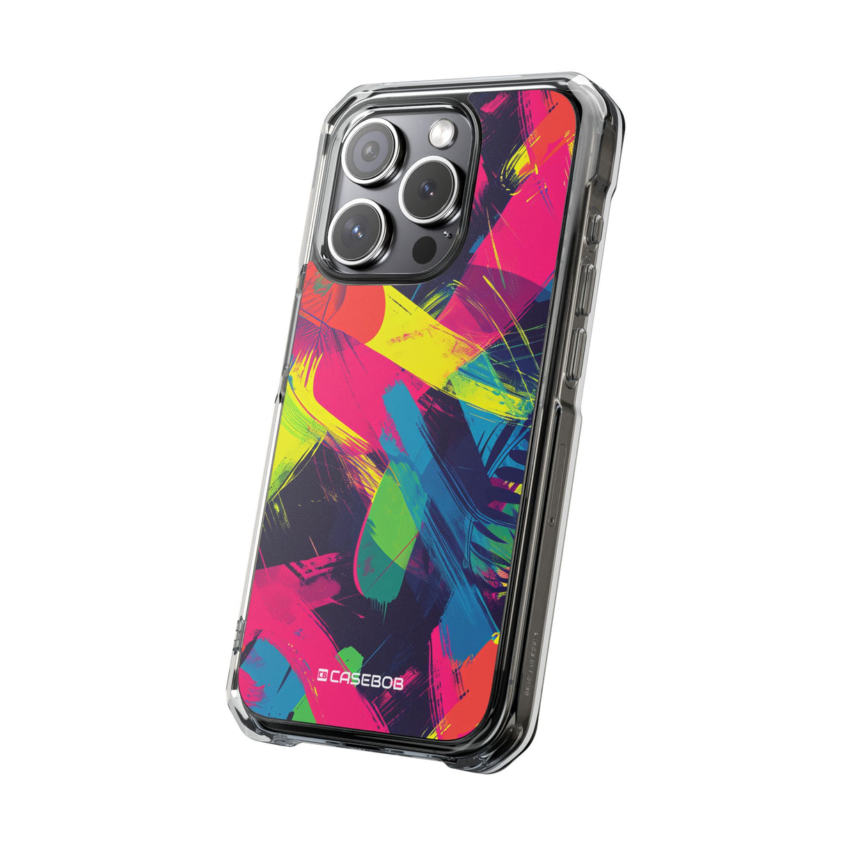 Pantone Neon Patterns | Phone Case for iPhone (Clear Impact Case - Magnetic)