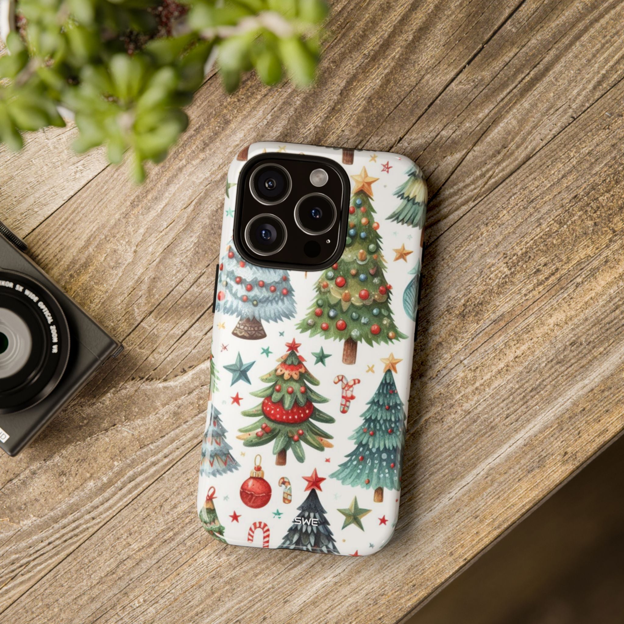 Whimsical Trees Sparkle - iPhone Case