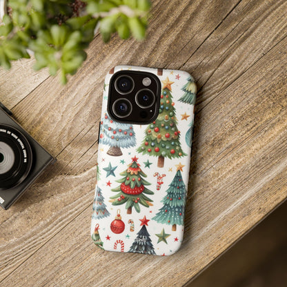 Whimsical Trees Sparkle - iPhone Case