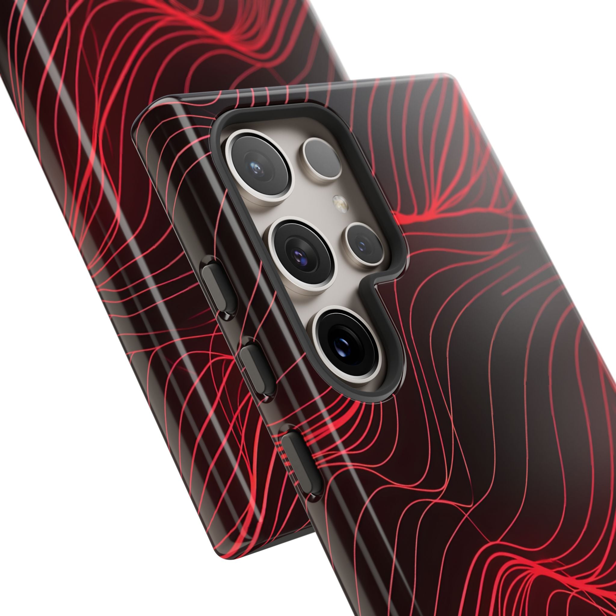 Crimson Waveform Flow Samsung S24 - Tough