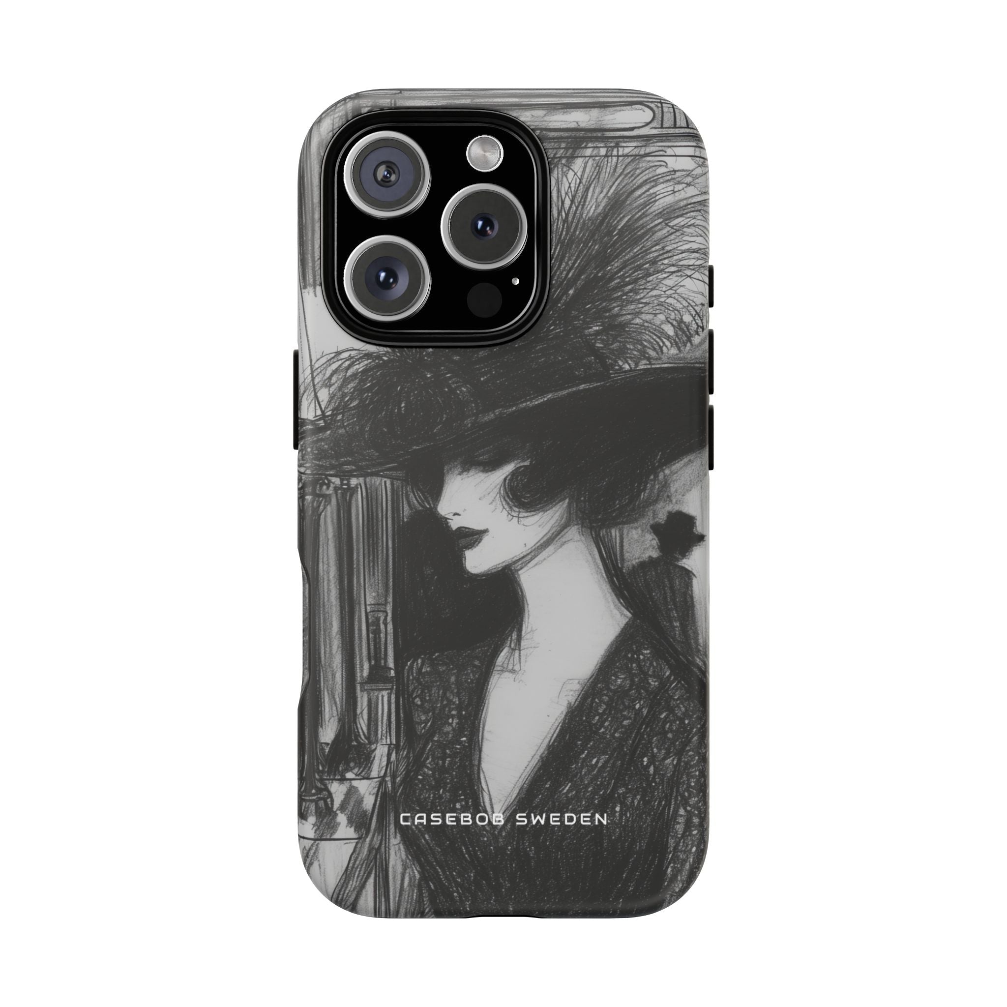 Timeless Elegance in Monochrome iPhone 16 - Tough Phone Case