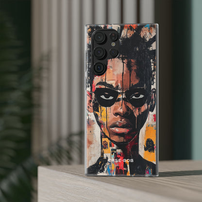 Masked Portrait Drips Samsung S22 Ultra Case - Soft