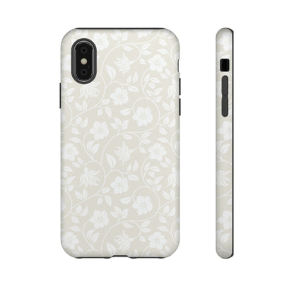 Light Color Floral iPhone case - Protective Phone Case