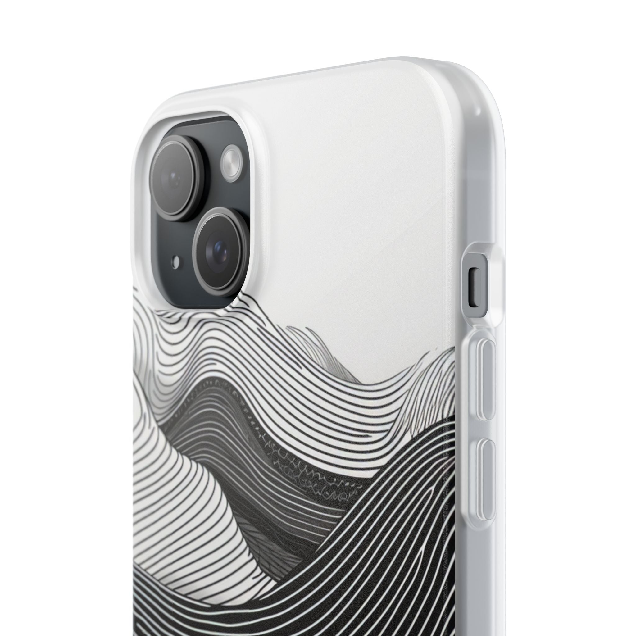 Undulating Horizon Waves iPhone 15 - Flexi Phone Case