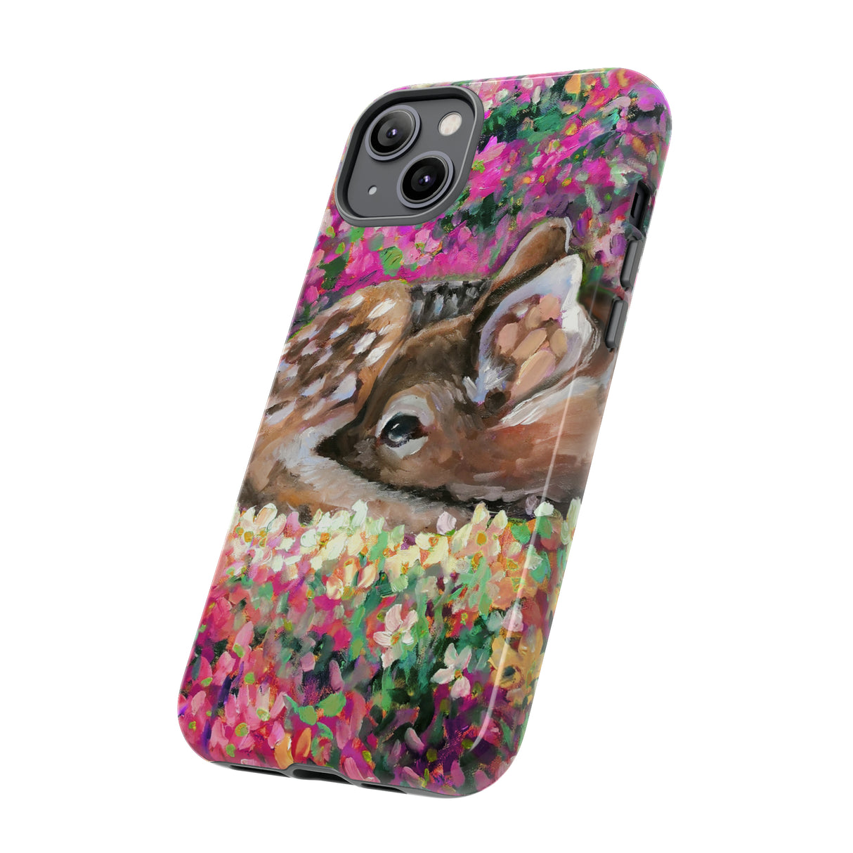 Oil painting - Young Deer - Protective Phone Case