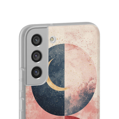 Golden Crescent Circles Samsung S22 Plus Case - Soft