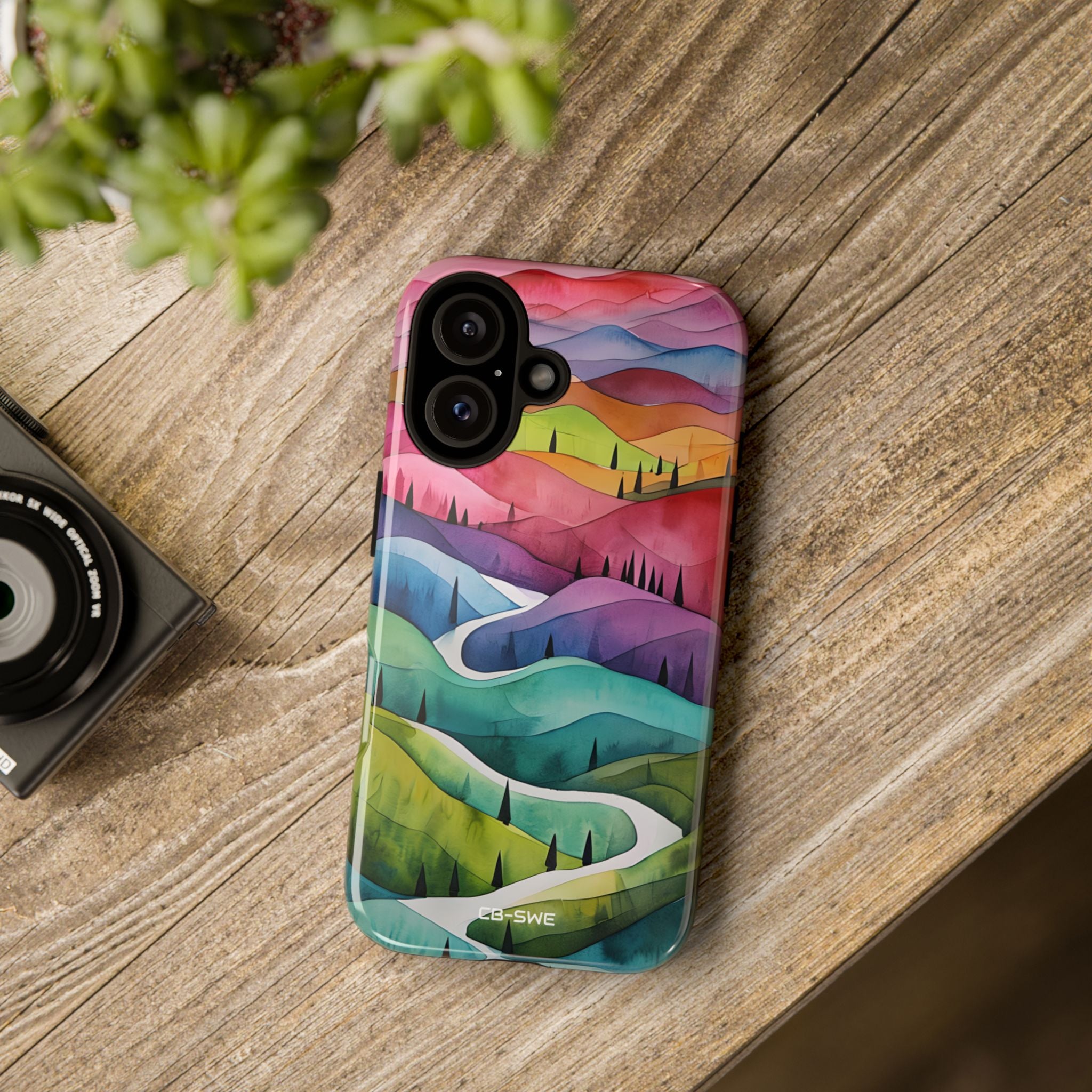 Whimsical Colorful Valleys - iPhone Case