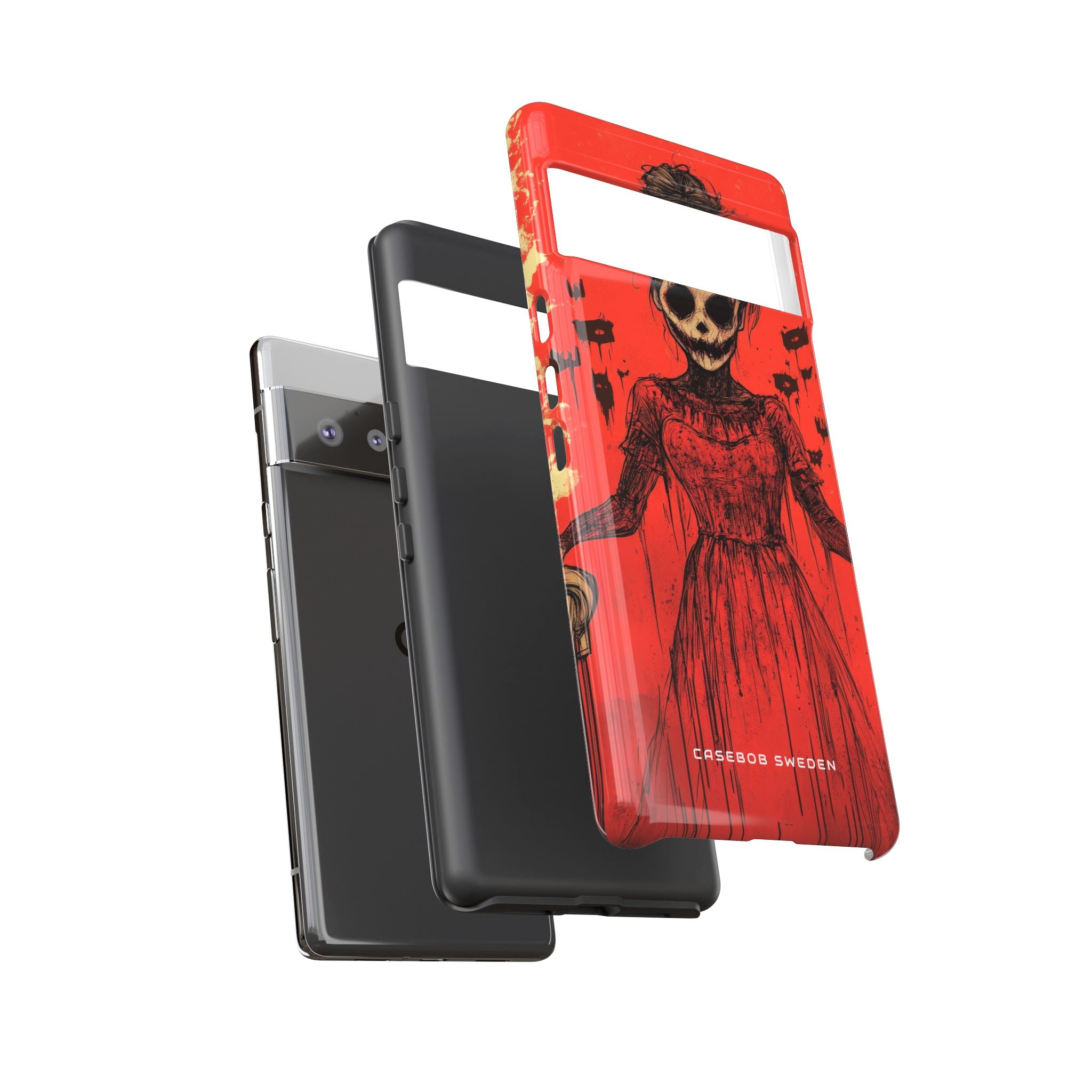 Haunting Scarlet Descent Google Pixel 6 - Tough Phone Case