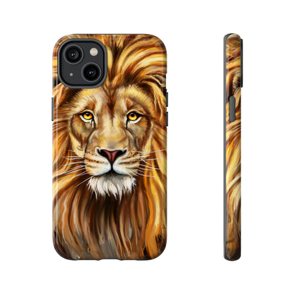 Lion head Digital Painting - Protective Phone Case