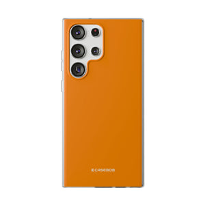 Dunkelorange | Handyhülle für Samsung (Flexible Hülle)