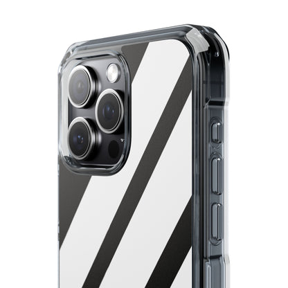 Diagonal Bands Noir iPhone 15 Pro Max Case - Impact