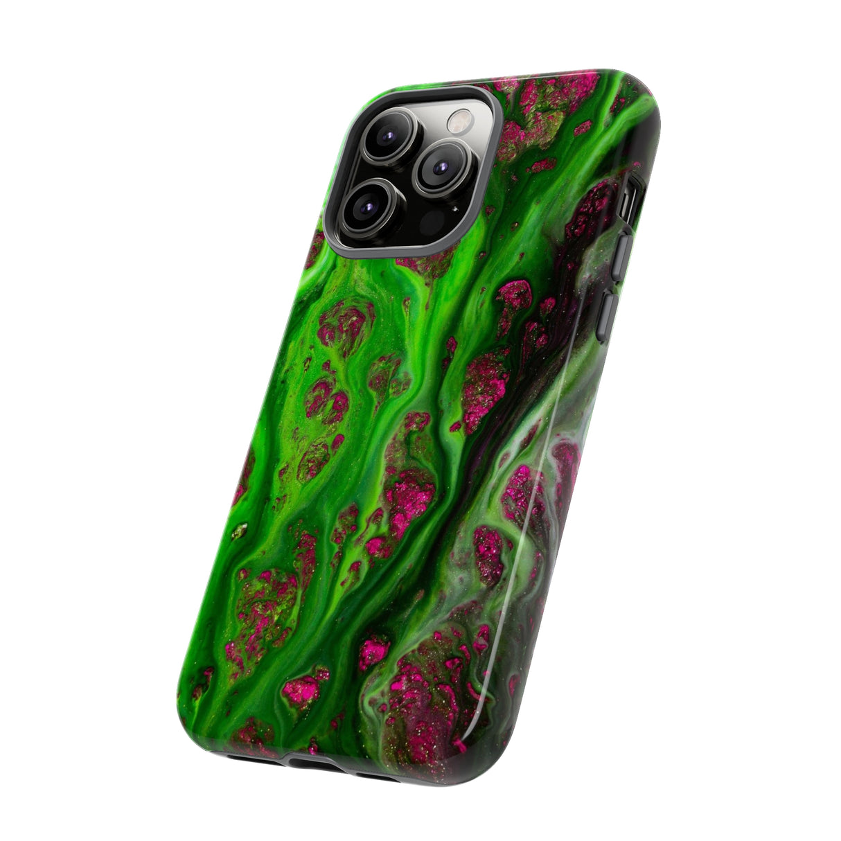 Toxic Green Ink Art iPhone Case (Protective) Phone Case