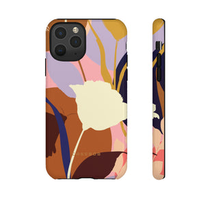 Summer Flower Silhouette iPhone case (Protective) - Protective Phone Case