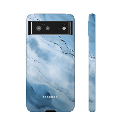 Light Navy Marble - Protective Phone Case