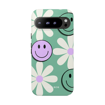 Smiley Daisy Glow Google Pixel 9 Pro XL Case - Tough