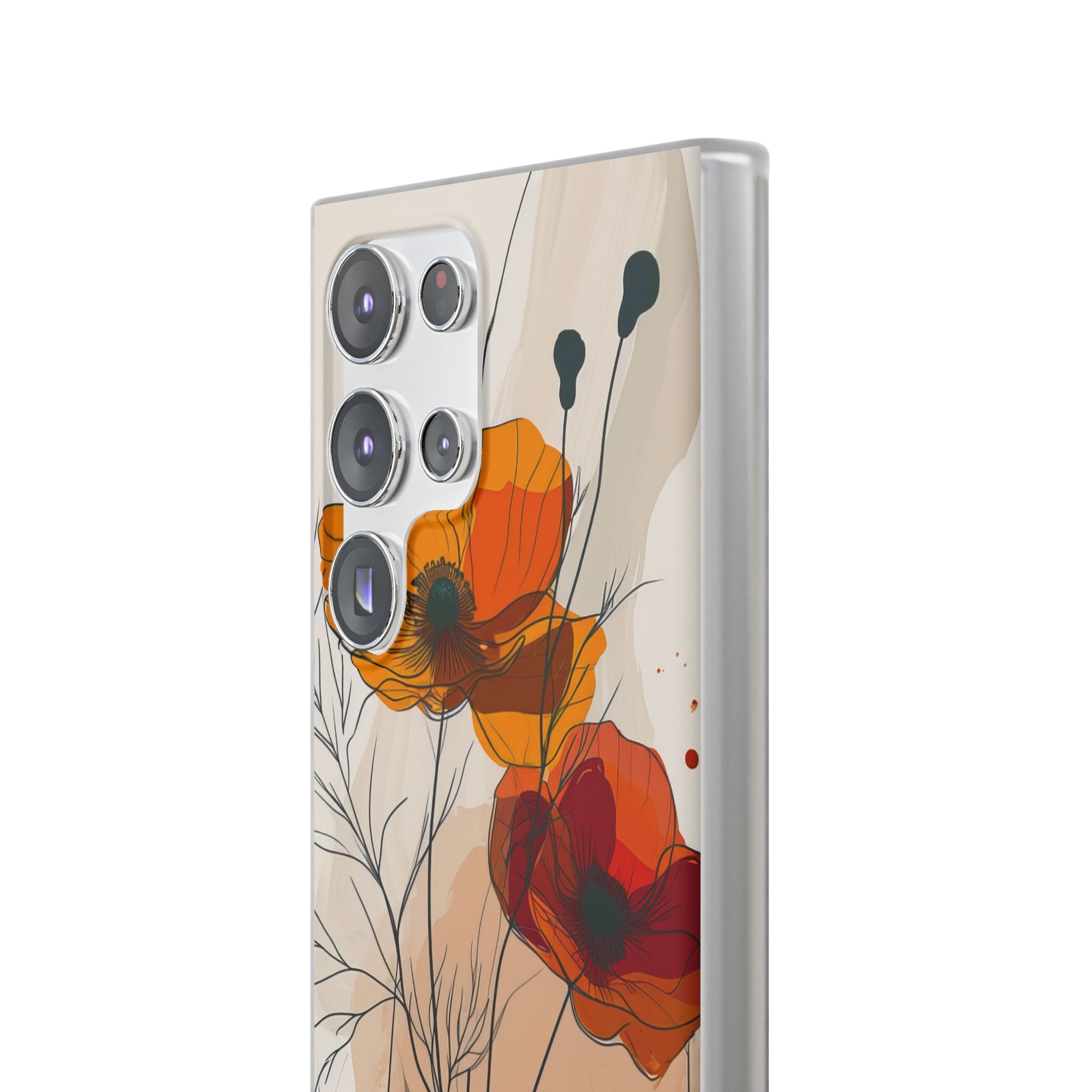 Fiery Floral Abstraction | Flexible Phone Case for Samsung Galaxy