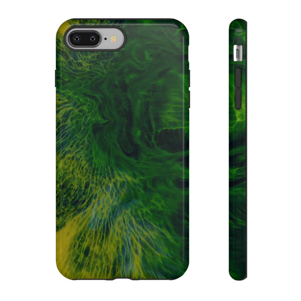 Dark Green Ink Art - Protective Phone Case