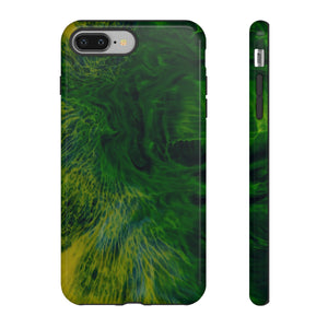 Dark Green Ink Art - Protective Phone Case