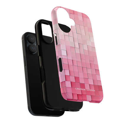 Gradient Pink Mosaic iPhone 16 - Tough Phone Case