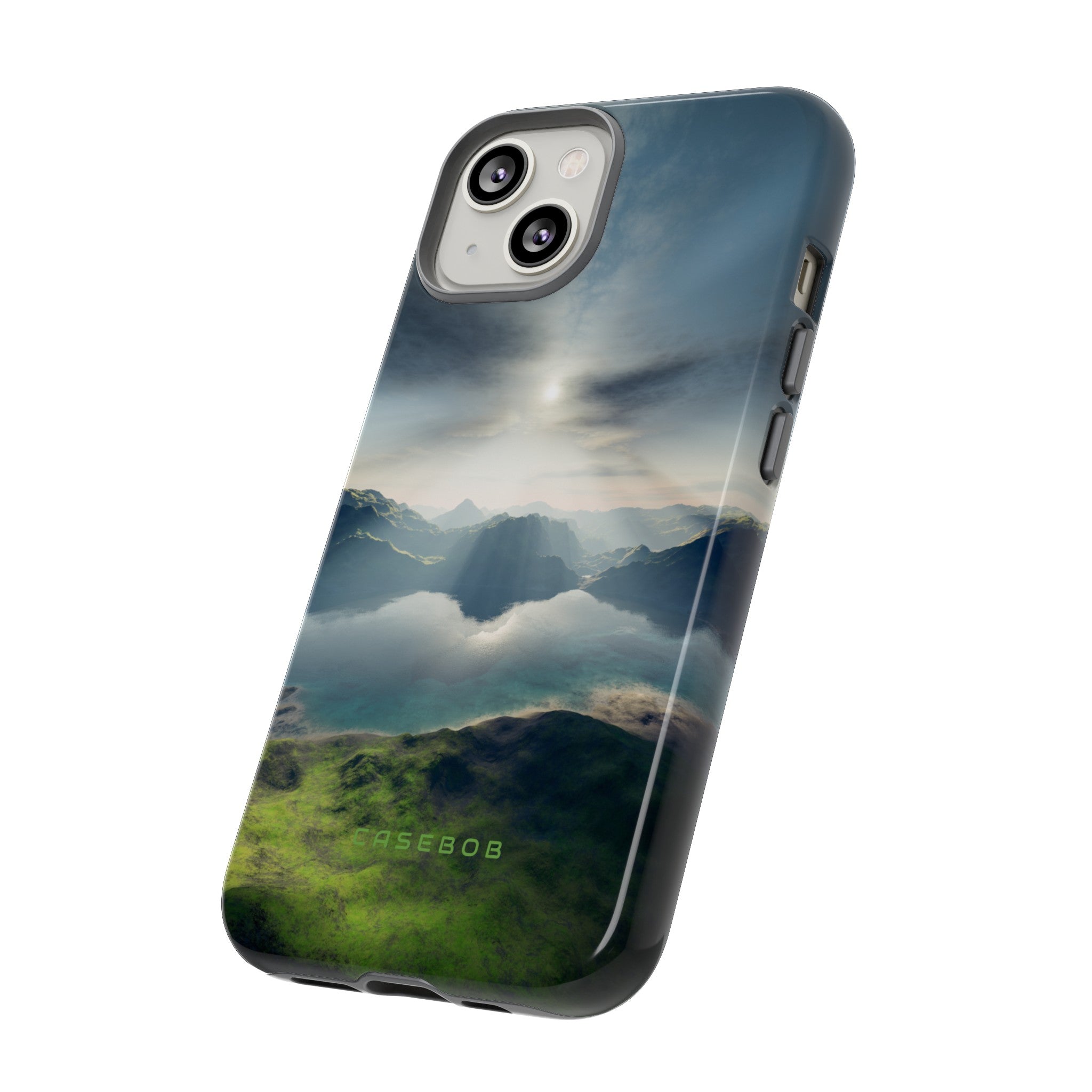 Landscape with Lake & Sun - Protective Phone Case