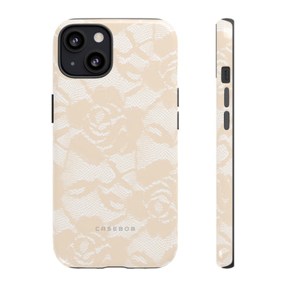 Ivory Lace Gothic Flower Phone Case - Protective Phone Case