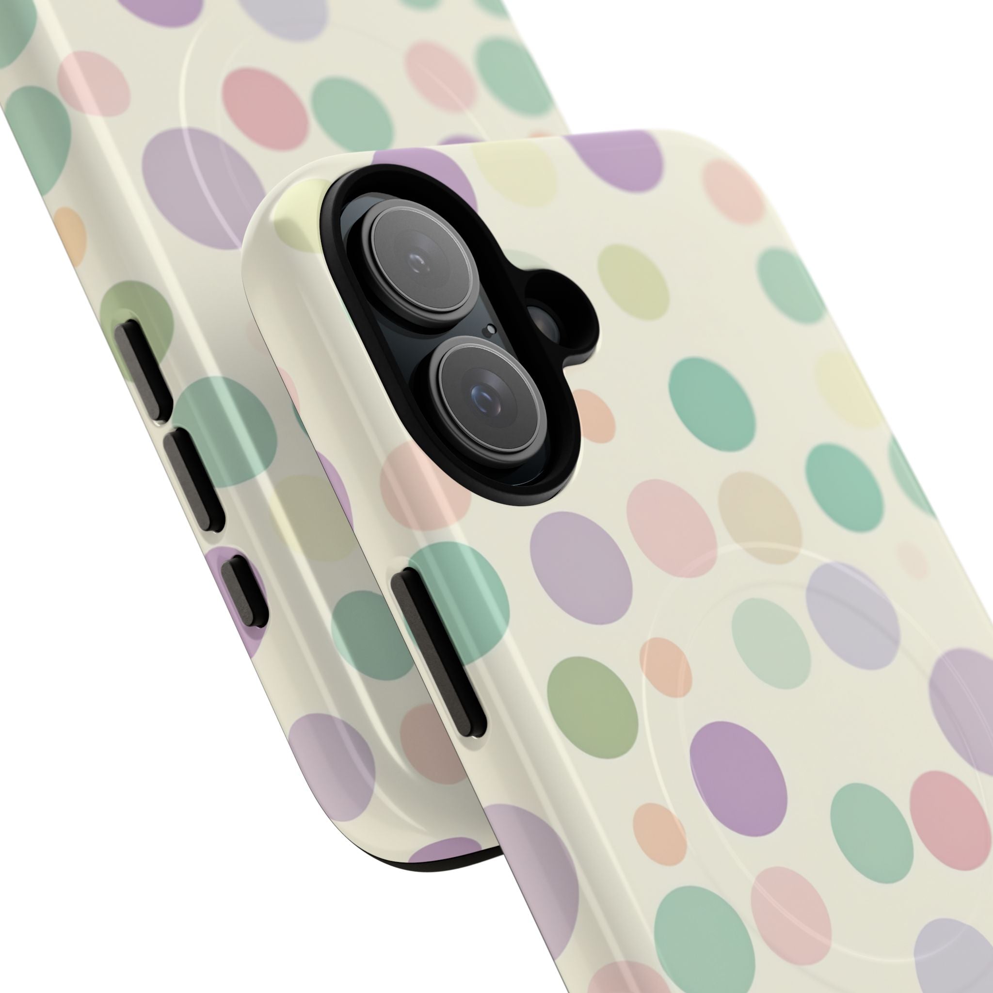 Playful Pastel Polka Dots - Tough + MagSafe® iPhone 16 Phone Case