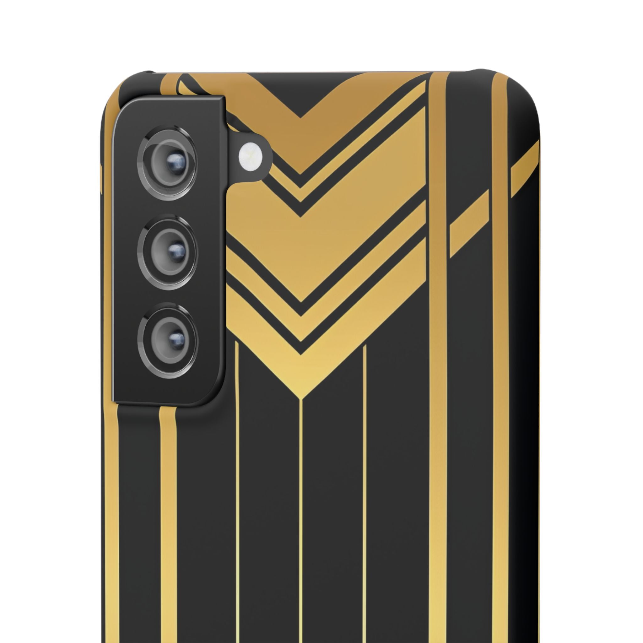 "Golden Art Deco Symmetry in Geometric Elegance" Samsung S21 - Slim Phone Case