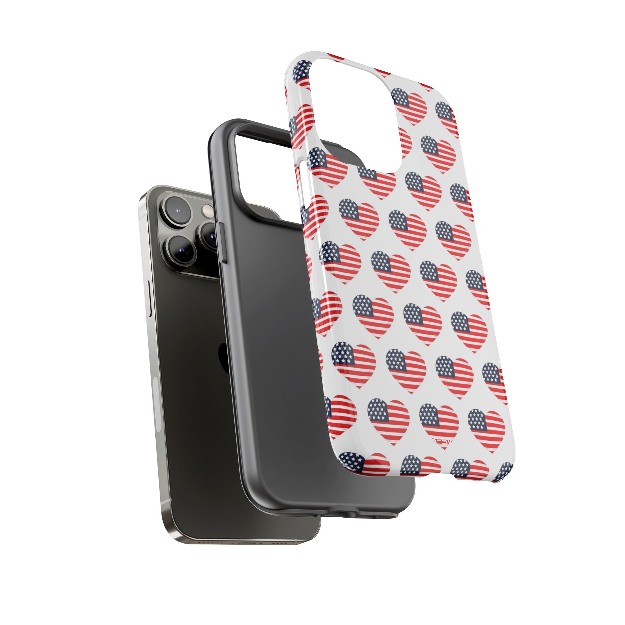 Hearts Embrace Freedom - iPhone Case