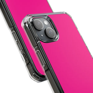 Deep Pink | Phone Case for iPhone (Clear Impact Case - Magnetic)