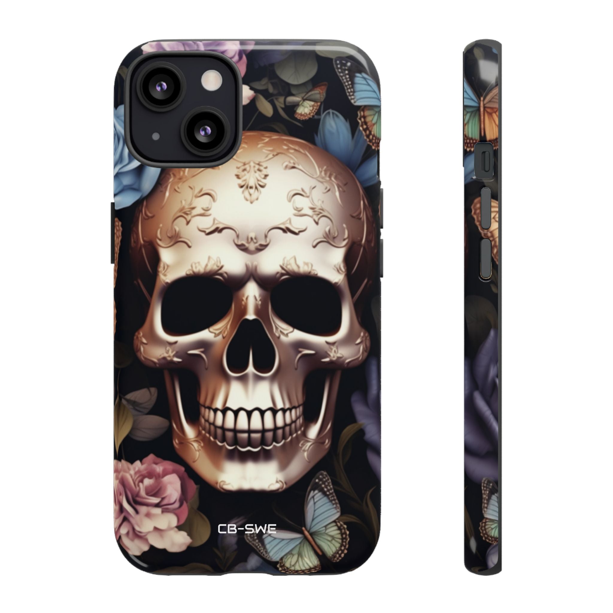 Skull Among Blossoms - iPhone Case
