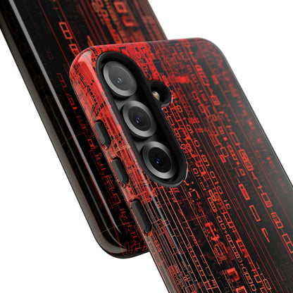 Crimson Glyphs Samsung S25 Plus Case - Tough