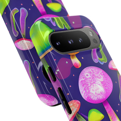 Neon Mushroom Dreams - Google Pixel Case