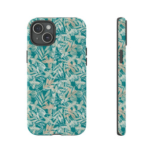 Dark Green Leaf Leaf - Protective Phone Case