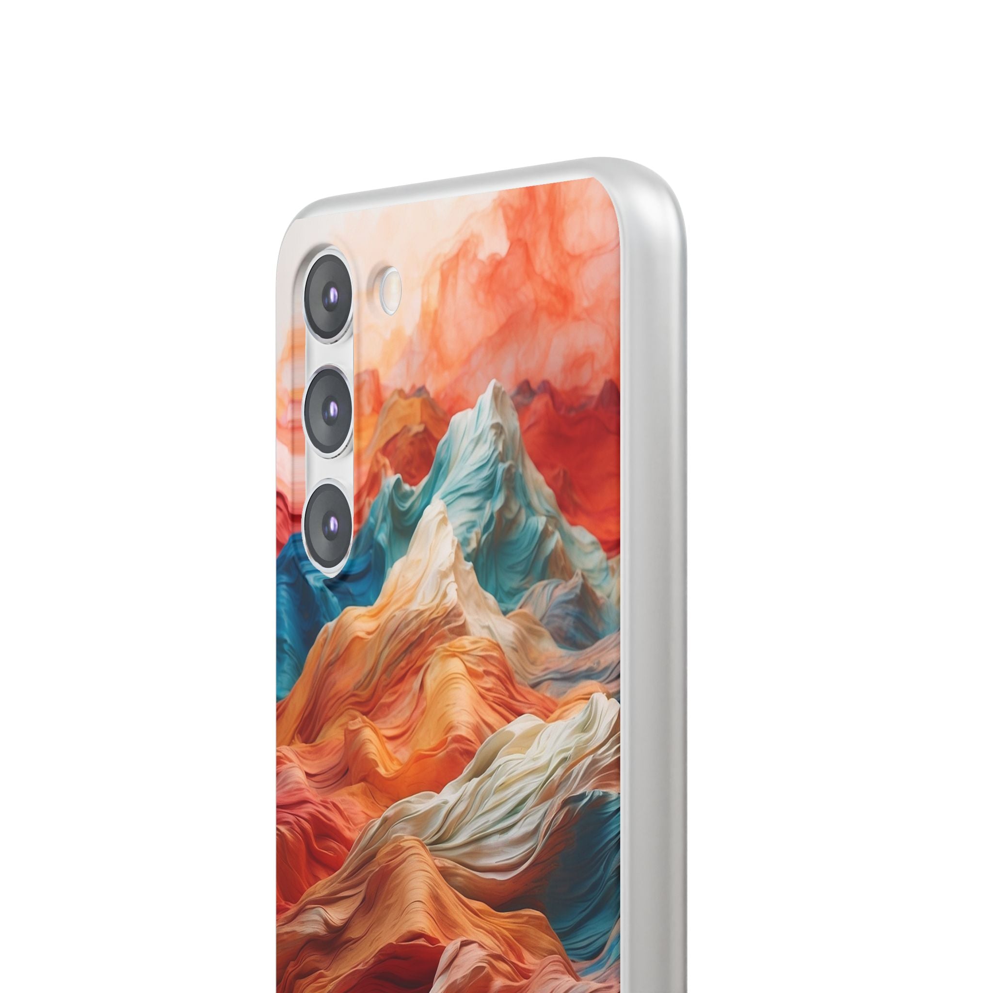 Fabric Peaks Cream Samsung S23 Plus Case - Soft