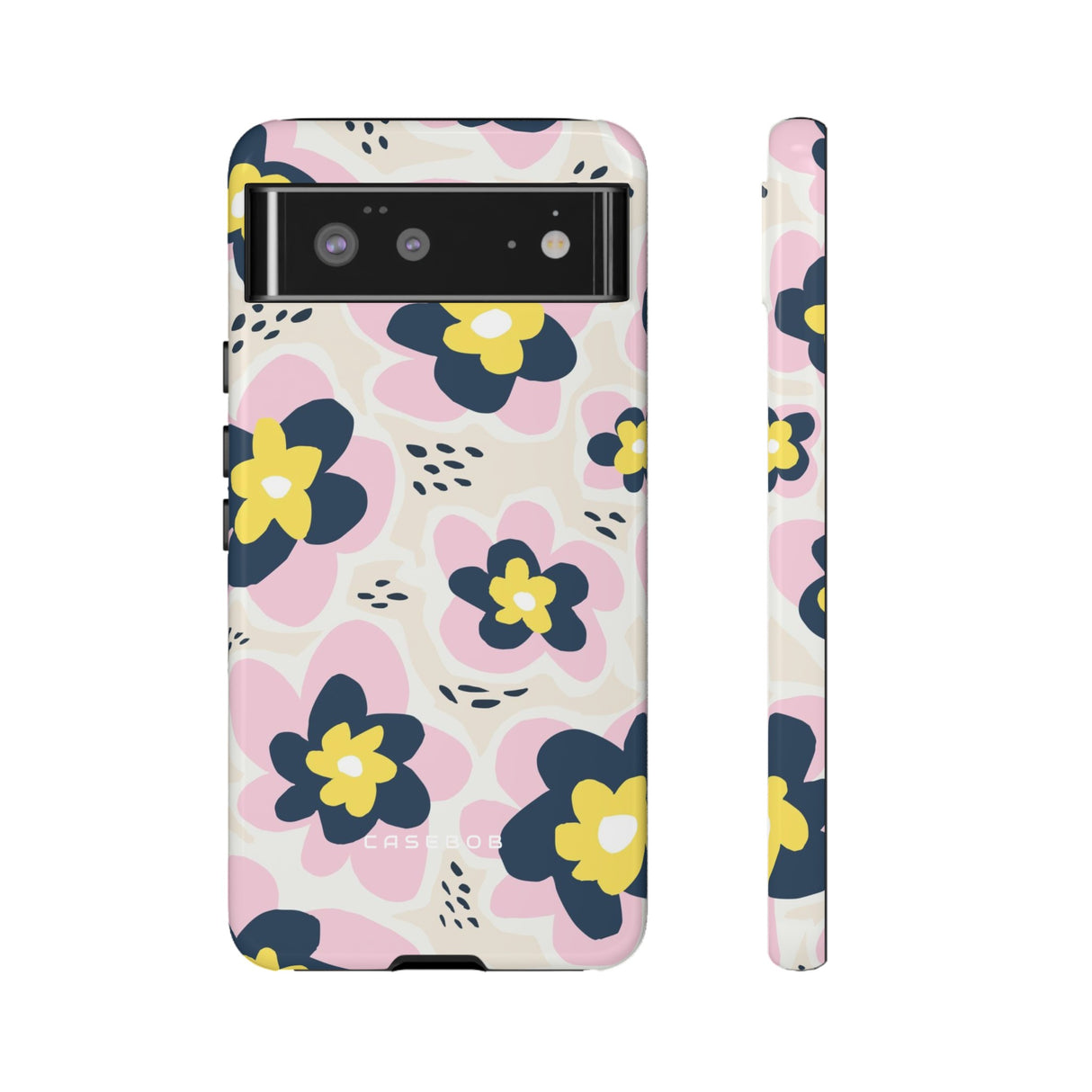 Pink Happy Flower - Protective Phone Case