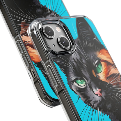 Curious Cat Stare iPhone Case - Impact