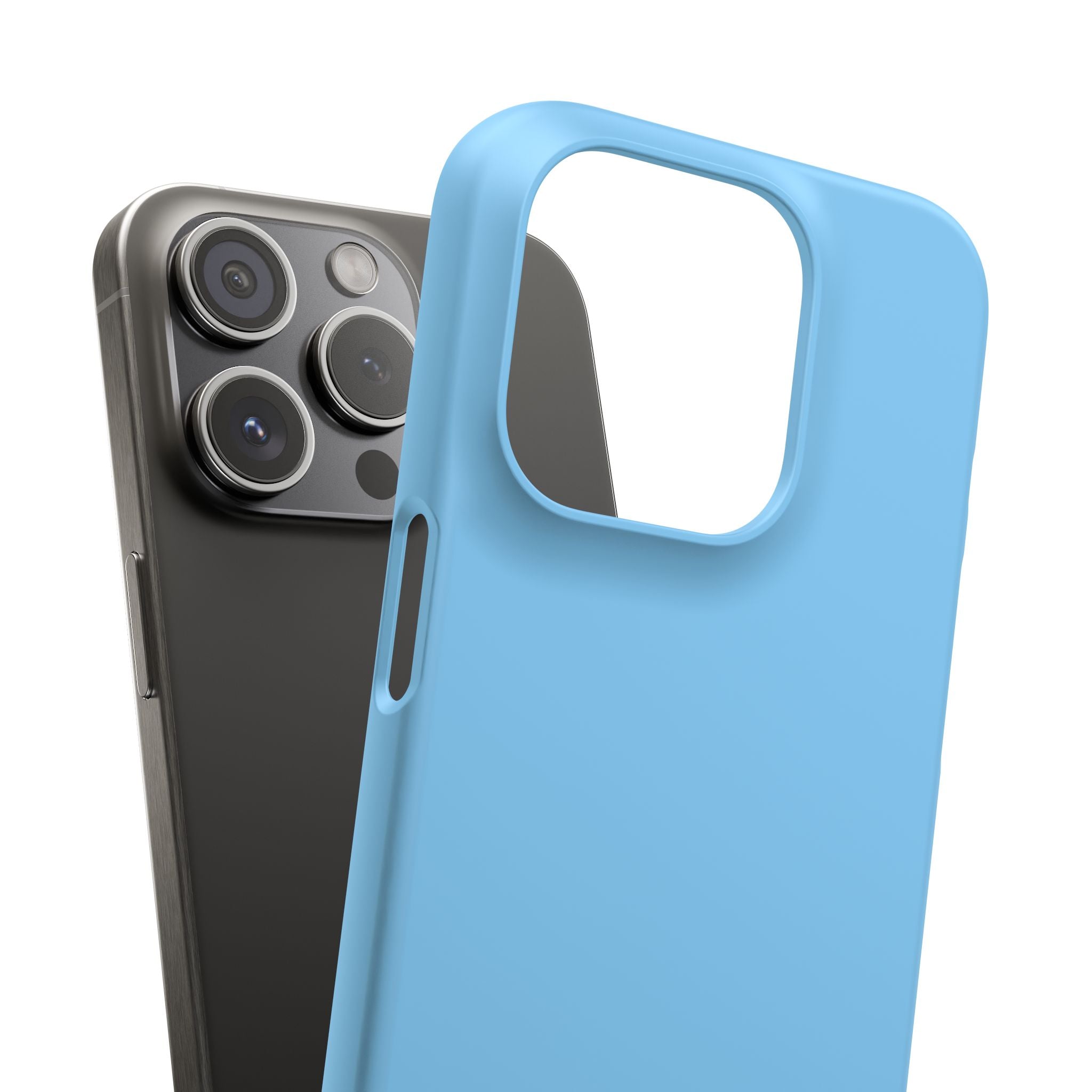 Light Sky Blue iPhone 15 - Slim Phone Case