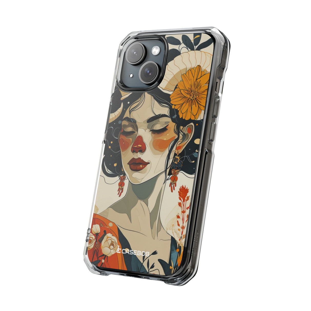 Mystical Bloom - Phone Case for iPhone (Clear Impact - Magnetic)