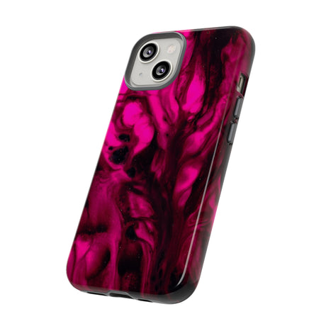 Bright Pink Ink Art iPhone Case (Protective) Phone Case