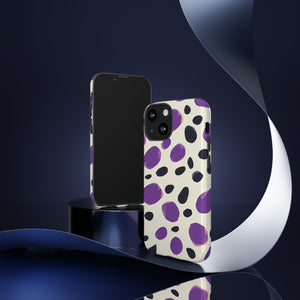 Purple Dot Matrix Case - Protective Phone Case