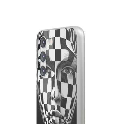 Checkered Face Samsung S23 Case - Soft