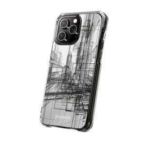 Architectural Maze - Phone Case for iPhone (Clear Impact - Magnetic)