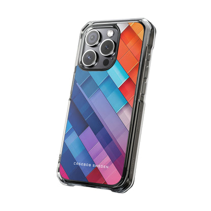 Vibrant GeoFlow iPhone 15 - Clear Impact Phone Case