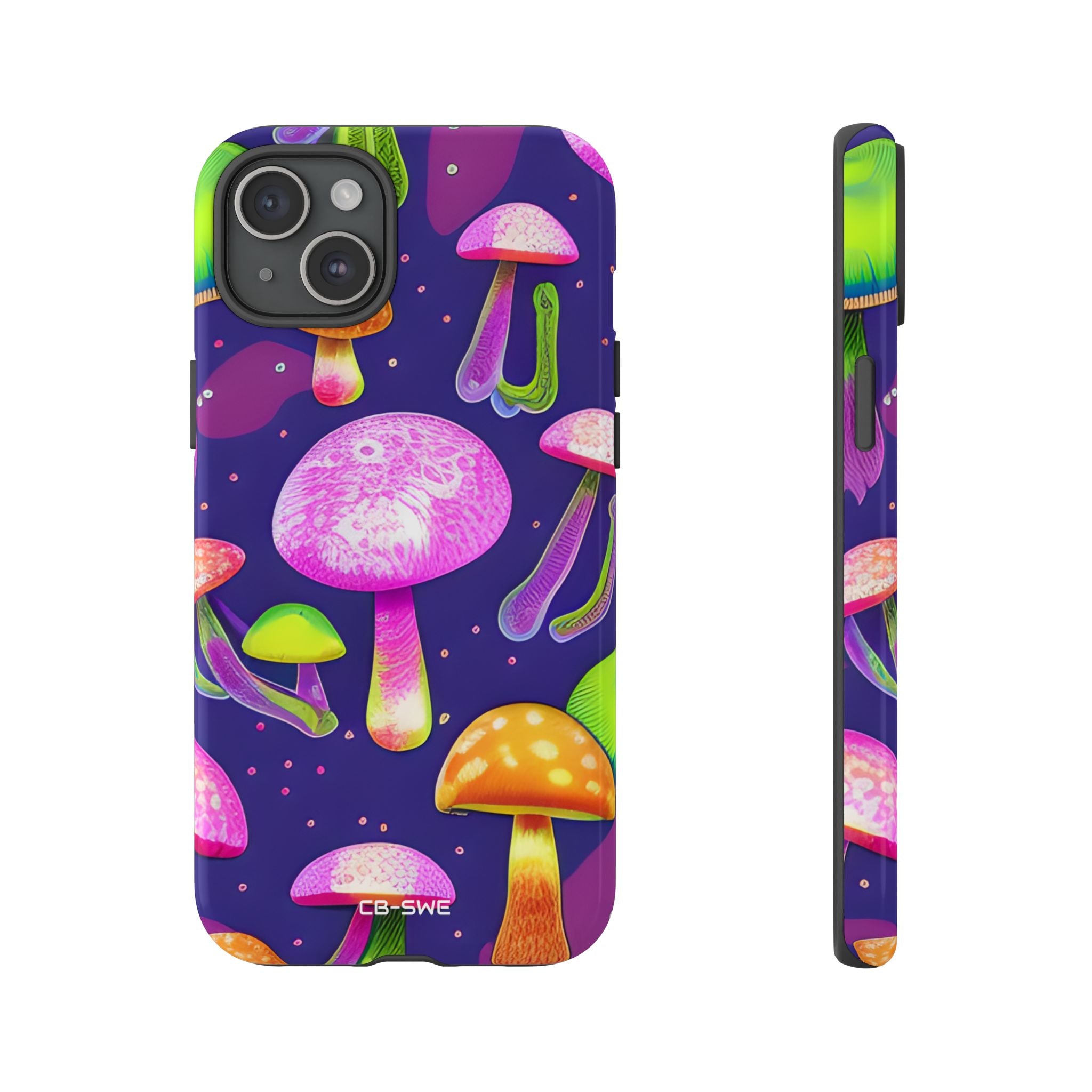 Neon Mushroom Dreams - iPhone Case