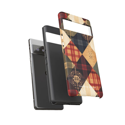 Rustic Geometric Patchwork Harmony Google Pixel 6 - Tough Phone Case