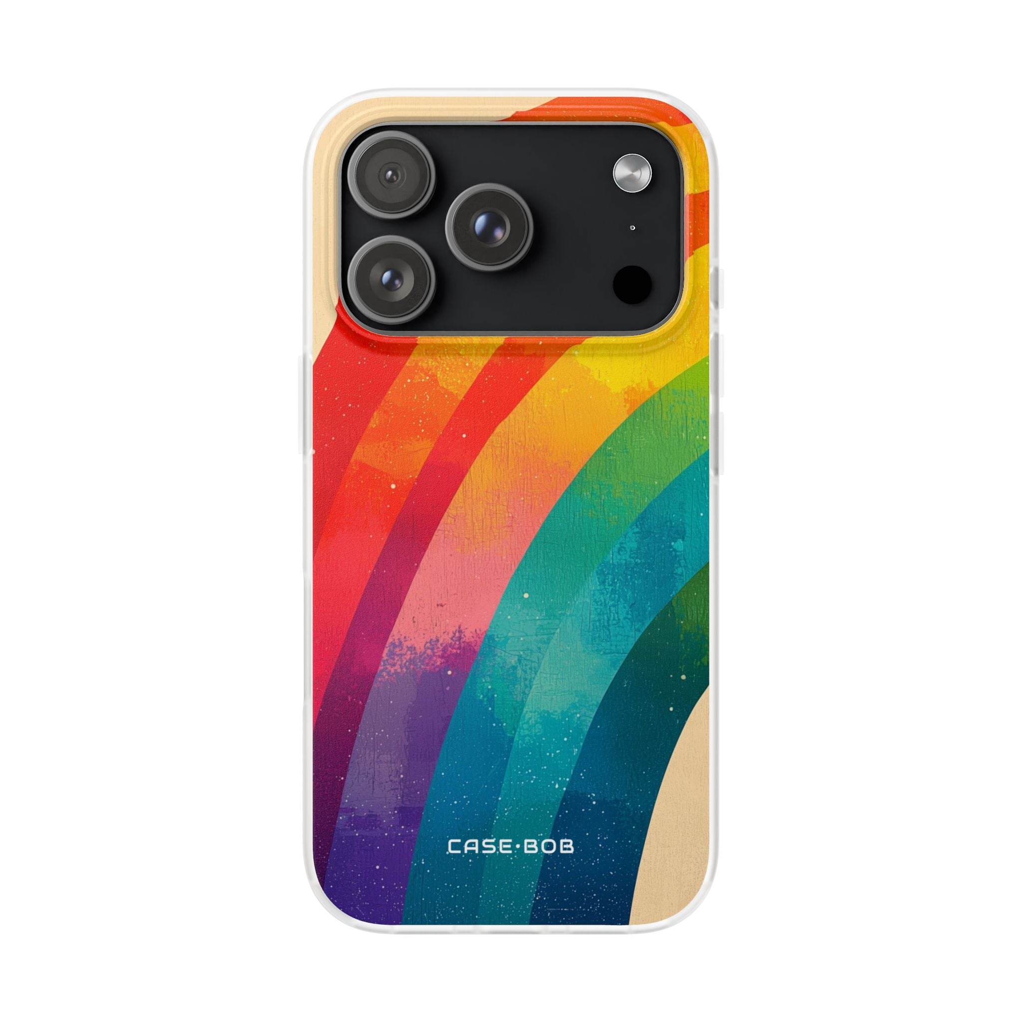 Textured Rainbow Arc iPhone 17 Pro Case - Soft