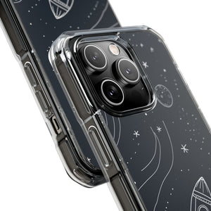 Cosmic Doodle Adventure - Phone Case for iPhone (Clear Impact - Magnetic)