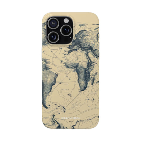 Vintage World Map | Flexible Phone Case for iPhone